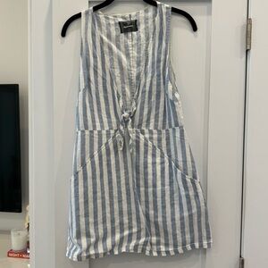 Reformation blue striped dress